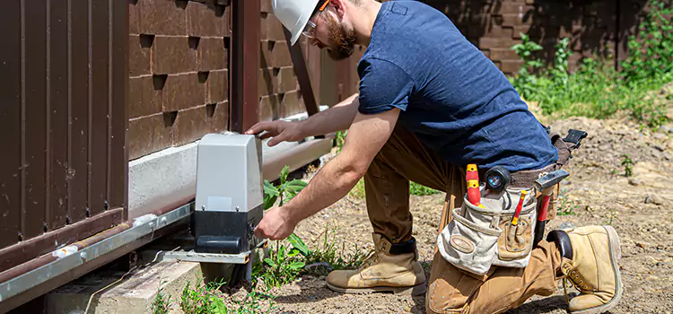 Electric Driveway Gate Installation Mustang