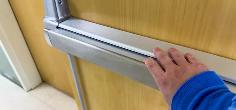 Installing a Push Bar on a Door Mustang