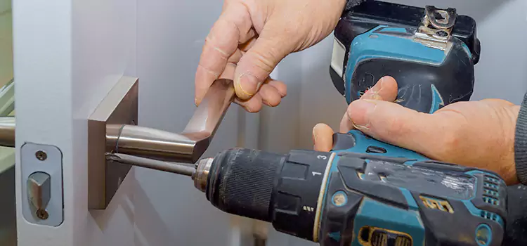 Security Door Lock Installation Mustang